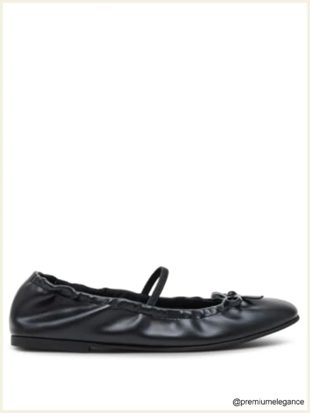 Ballet Flat with Pull-On Closure, Nylon Lining, Rubber Sole